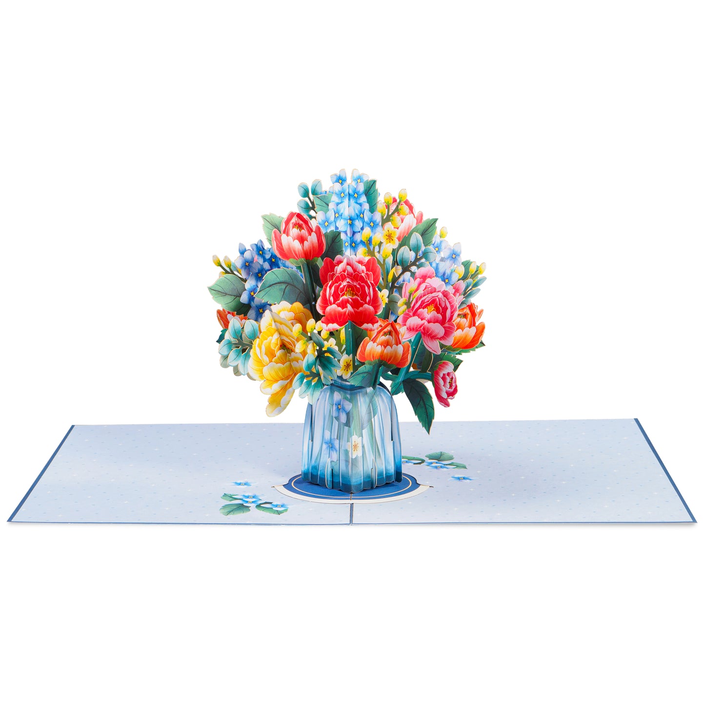 Winter Wonderland Oversized Pop Up Card with HugePop Bouquet - Paper Love