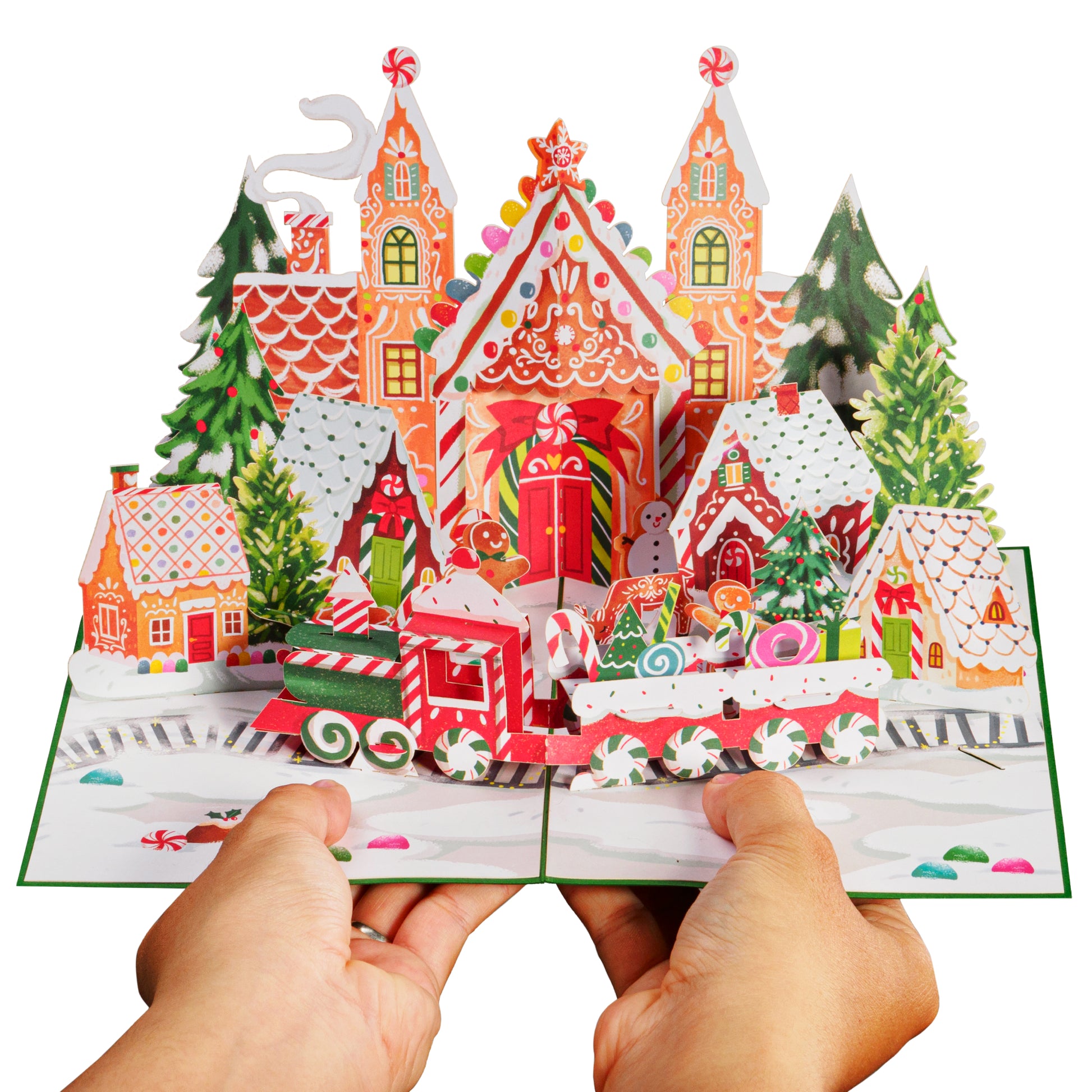 Gingerbread Town Pop Up Card - Paper Love