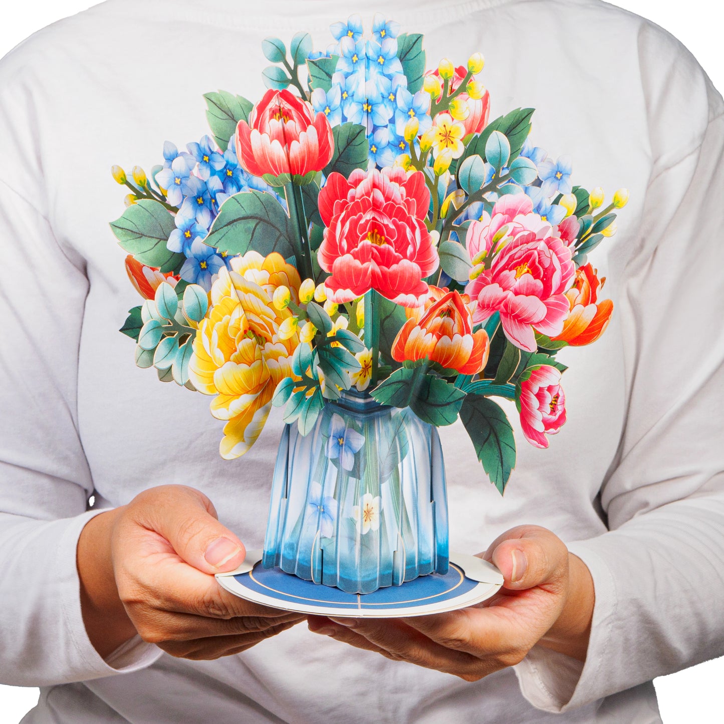 Winter Wonderland Oversized Pop Up Card with HugePop Bouquet - Paper Love