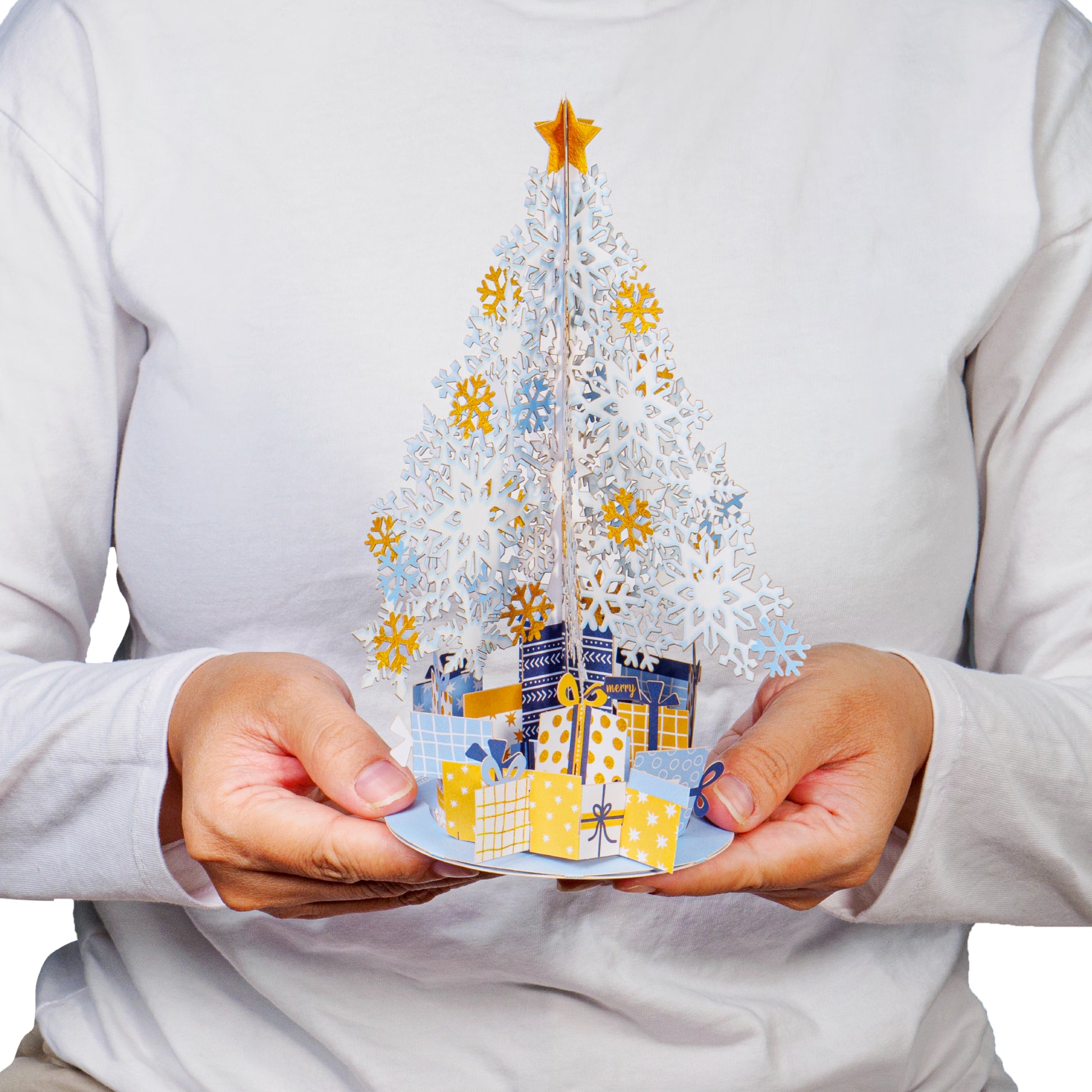 Oversized Magical Christmas Tree Keepsake Pop Up Card - Paper Love