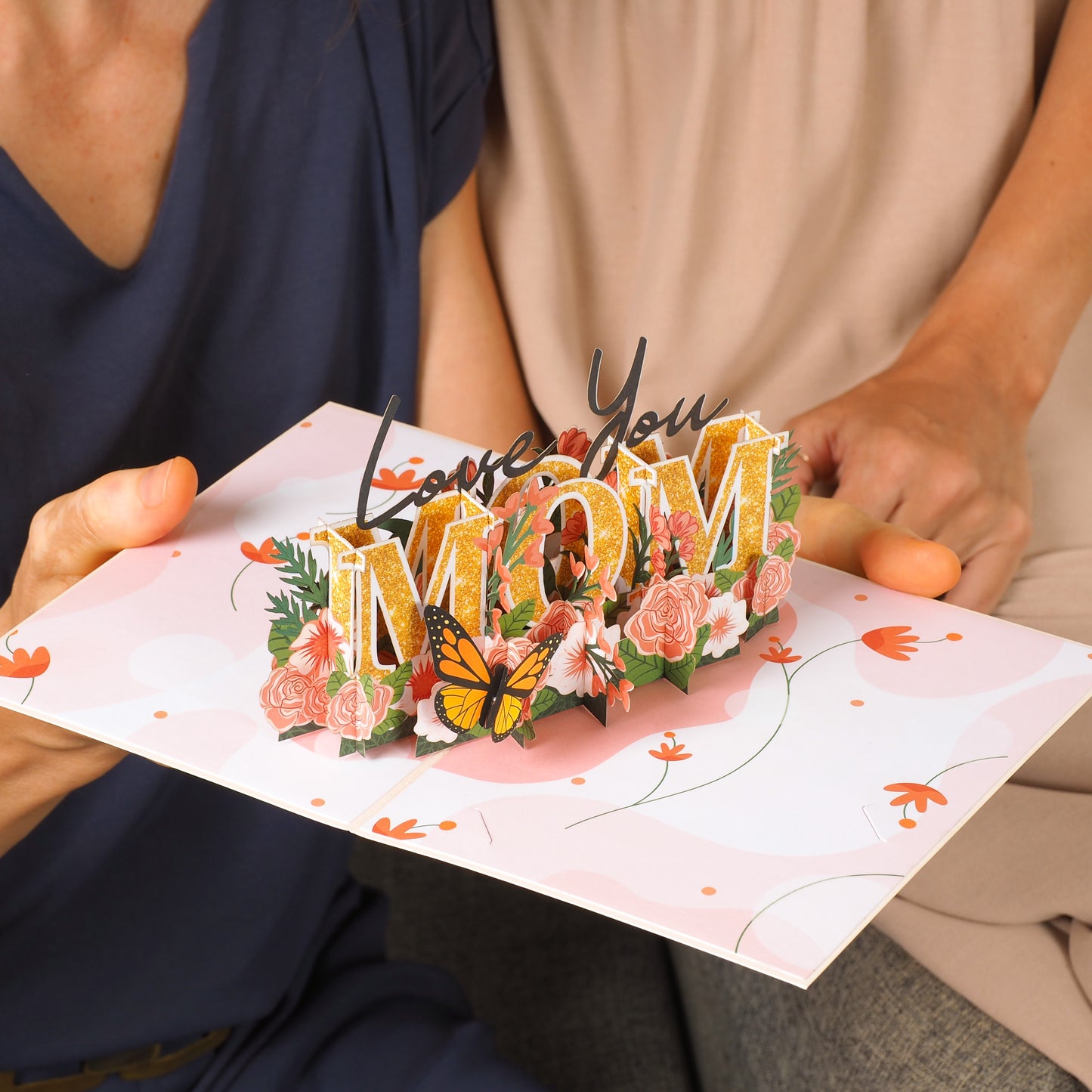 Love You Mom Pop Up Card - Paper Love