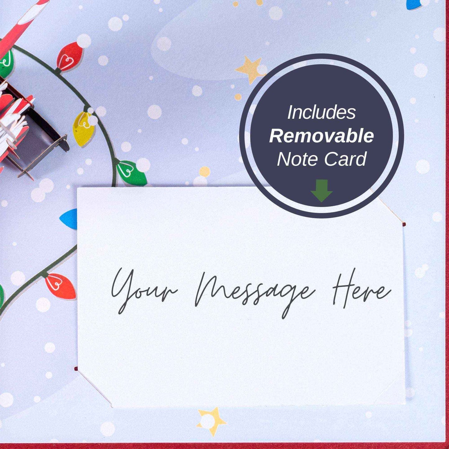 Paper Love Pop Up Cards - Dancing Santa Pop Up Christmas Card