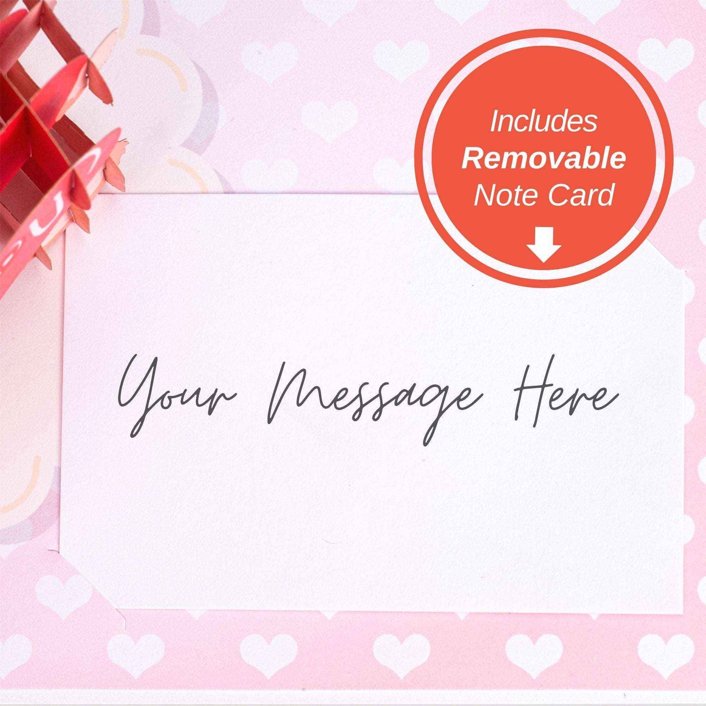 Paper Love Pop Up Cards - I Love U Bear Pop Up Card - 5" x 7"