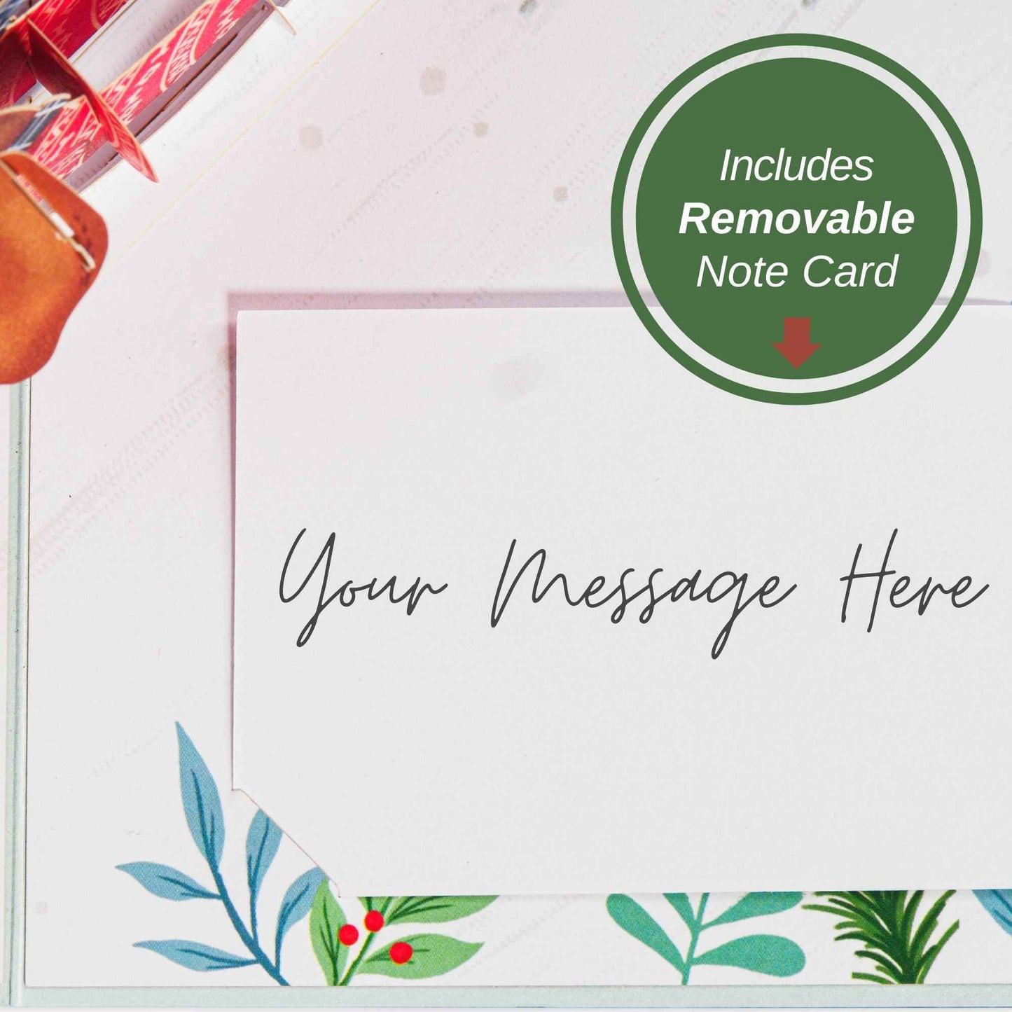 Paper Love Pop Up Cards - Woofy Christmas Pop Up Card, with Keepsake