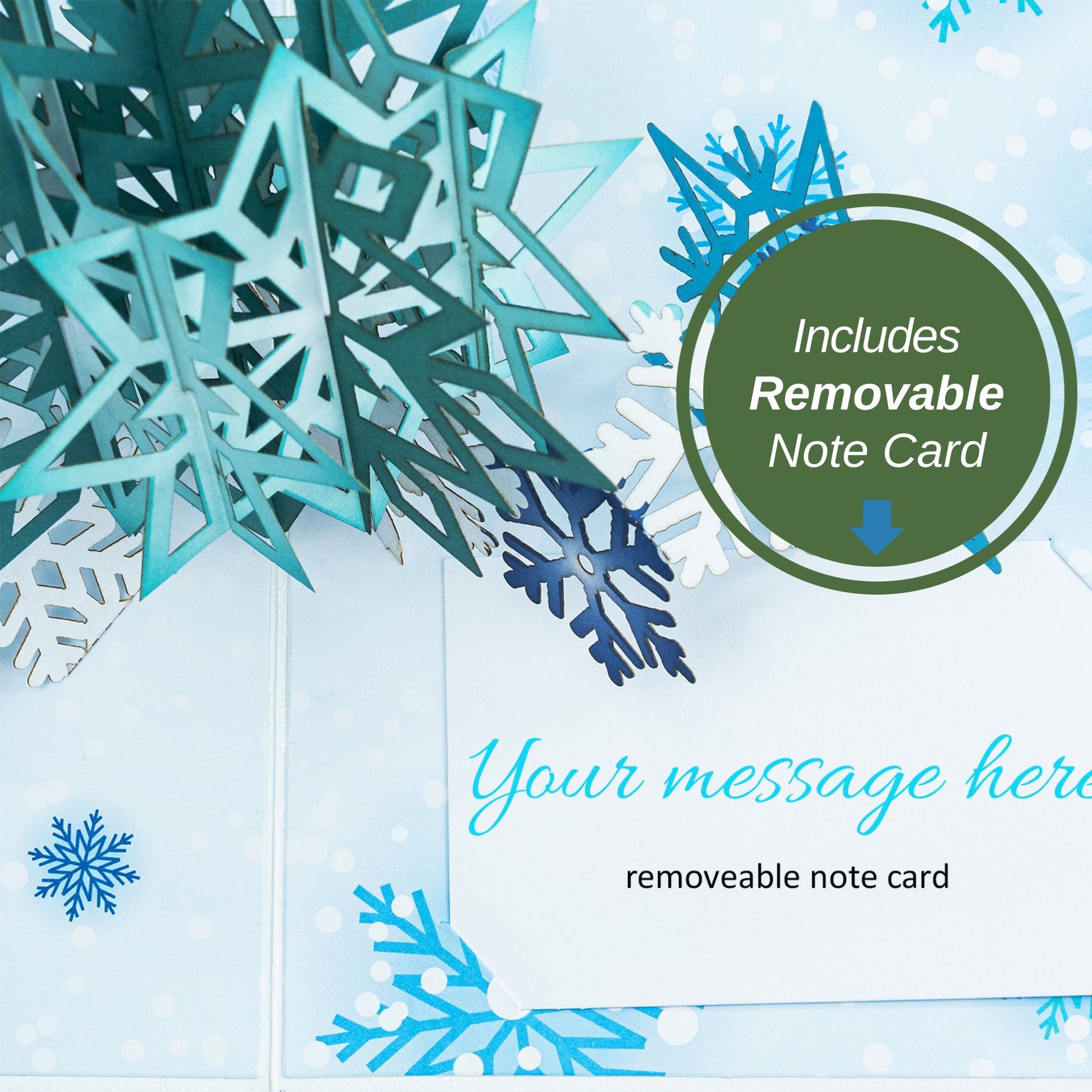 Snowflake Pop Up Card - Paper Love