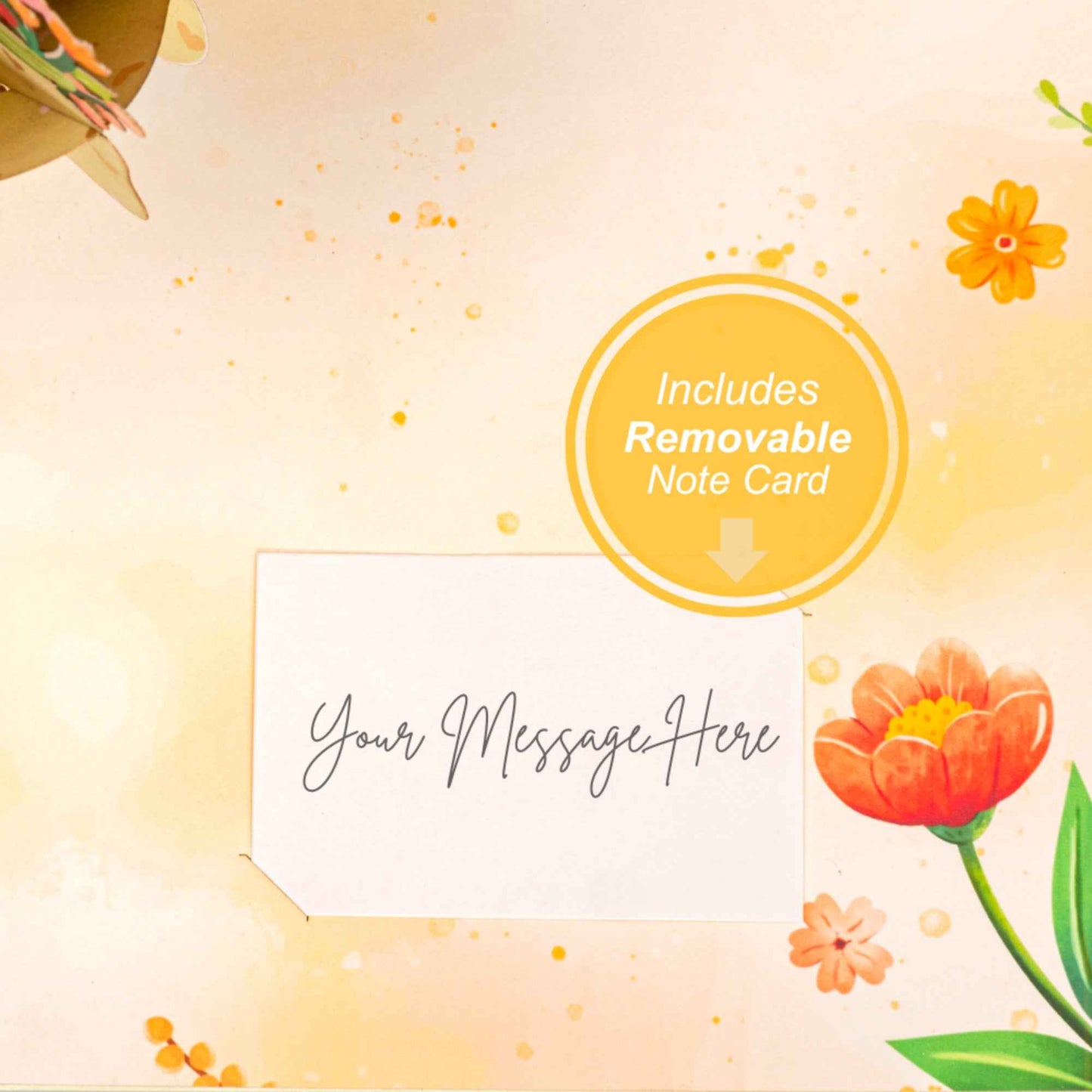 Paper Love Pop Up Cards - Oversized Floral Bouquet 10" Inch