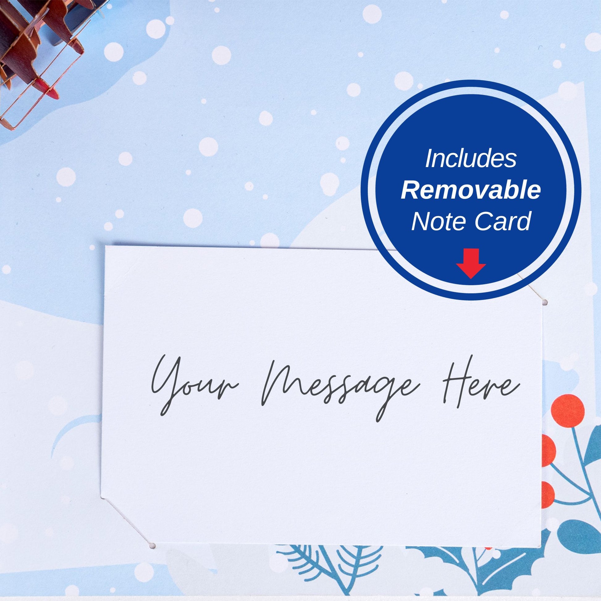 Reindeer Pop Up Christmas Card - Paper Love