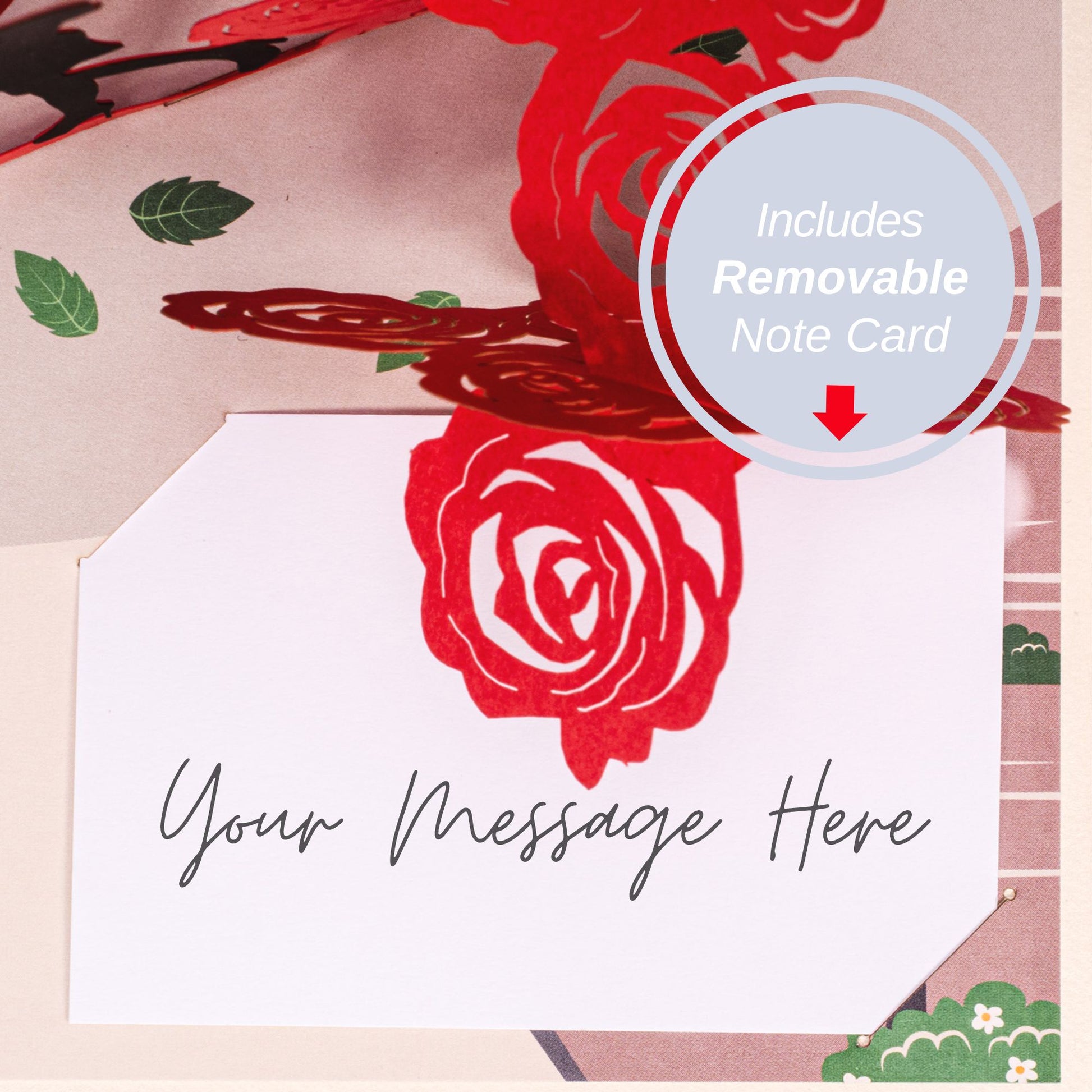 Paris Lovers Pop Up Card - 5" x 7" - Paper Love