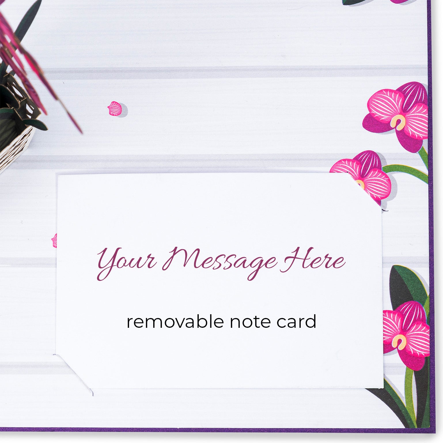 Orchids Pop Up Card - Paper Love