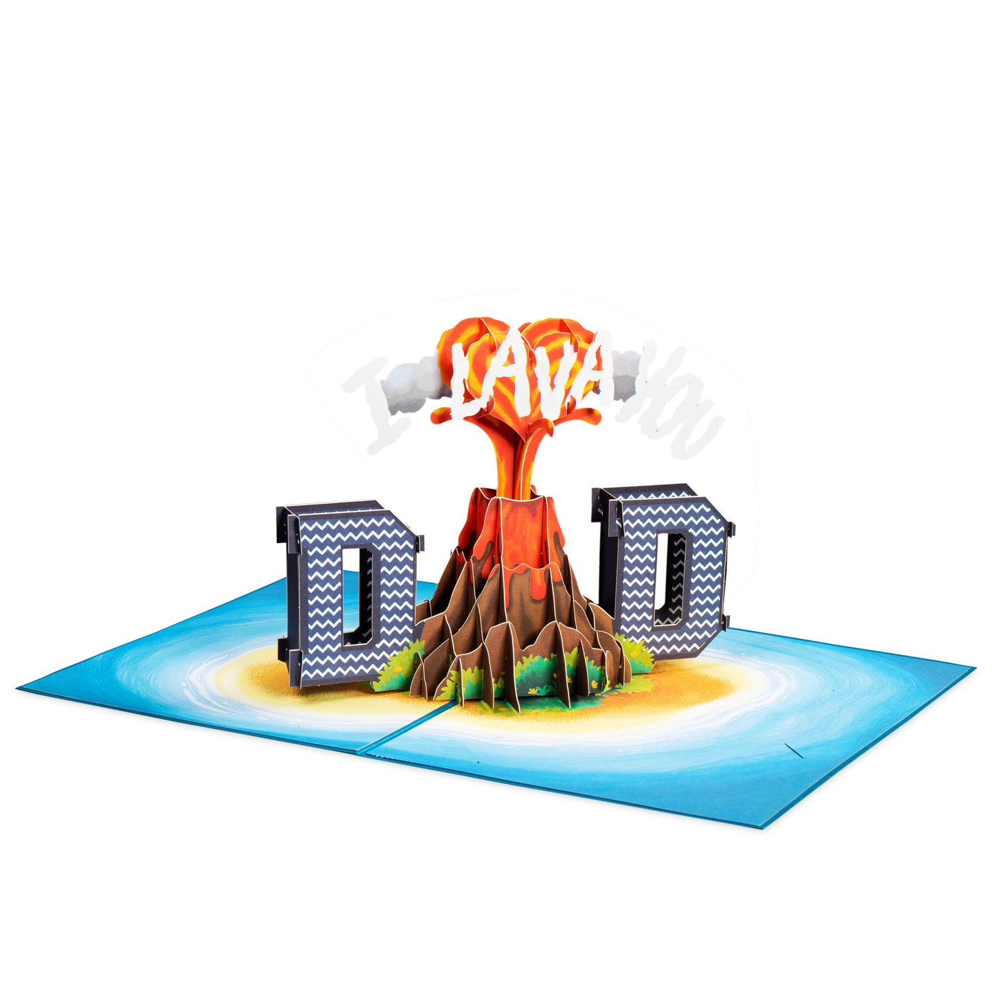 Paper Love Pop Up Cards - I Lava You Dad 3D Pop Up Card