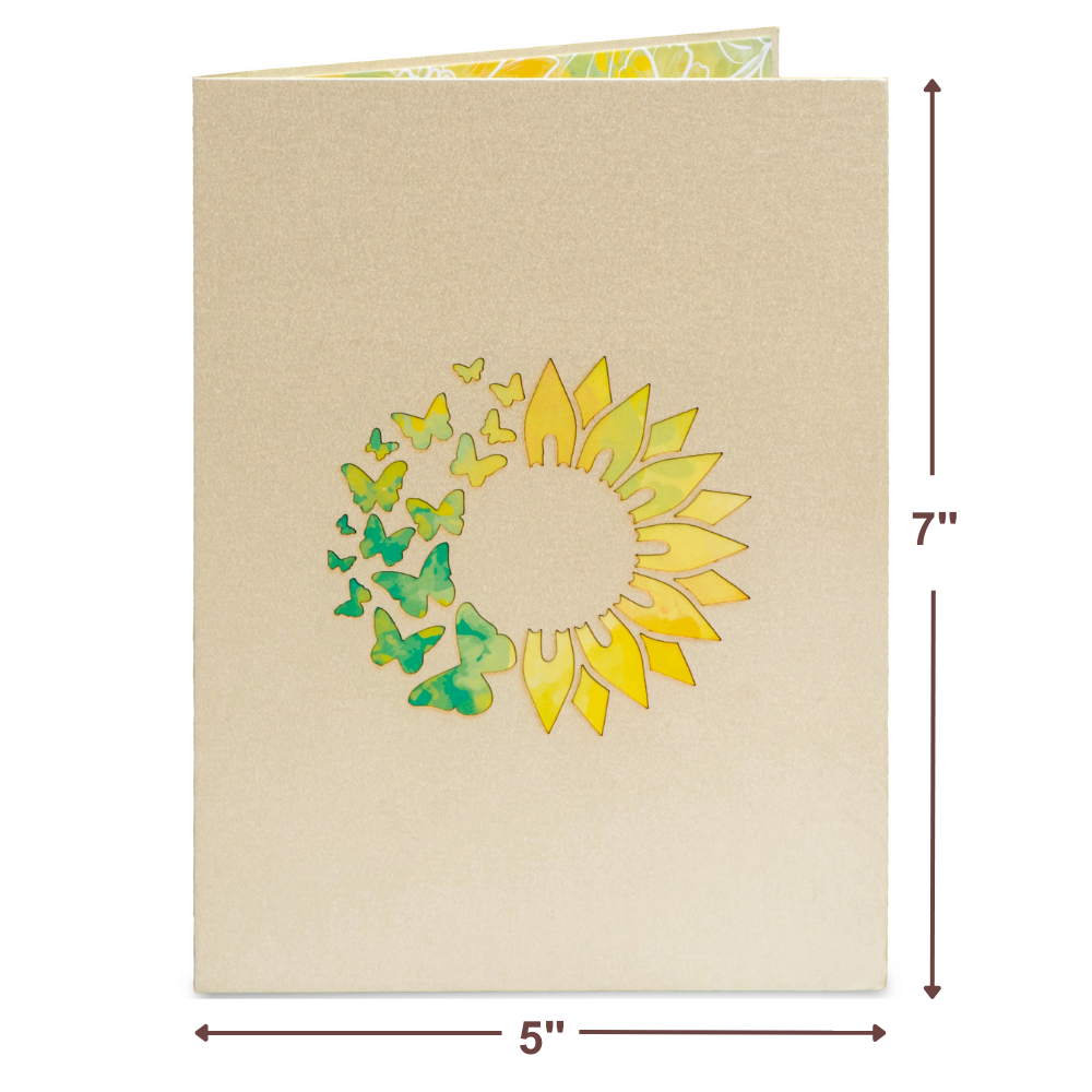 Sunflowers Pop Up Card - Paper Love