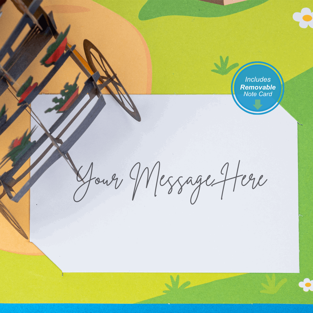 Paper Love Pop Up Cards - Flower Wagon Pop Up Card