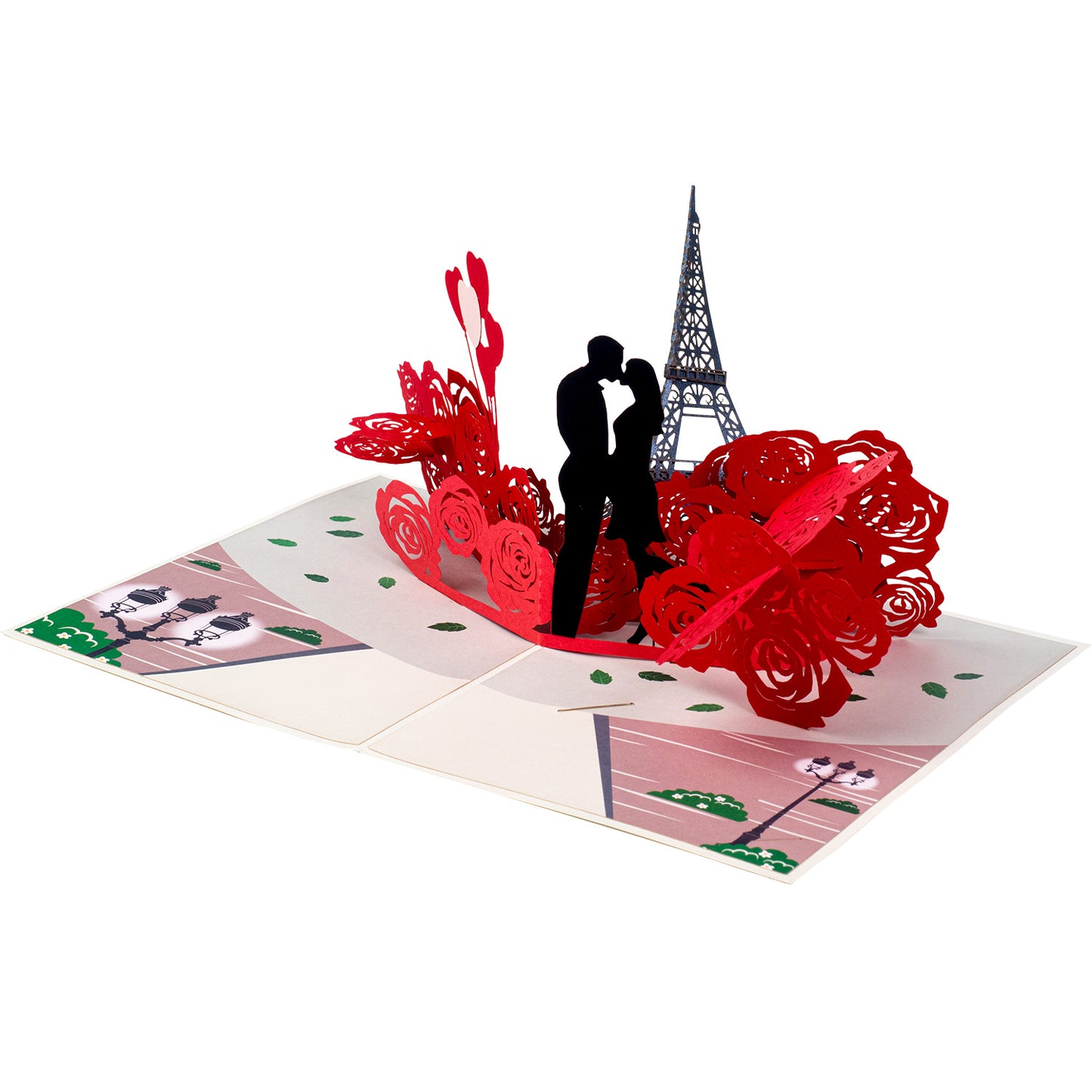 Paris Lovers Pop Up Card - 5" x 7"