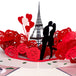 Paris Lovers Pop Up Card - 5" x 7" - Paper Love