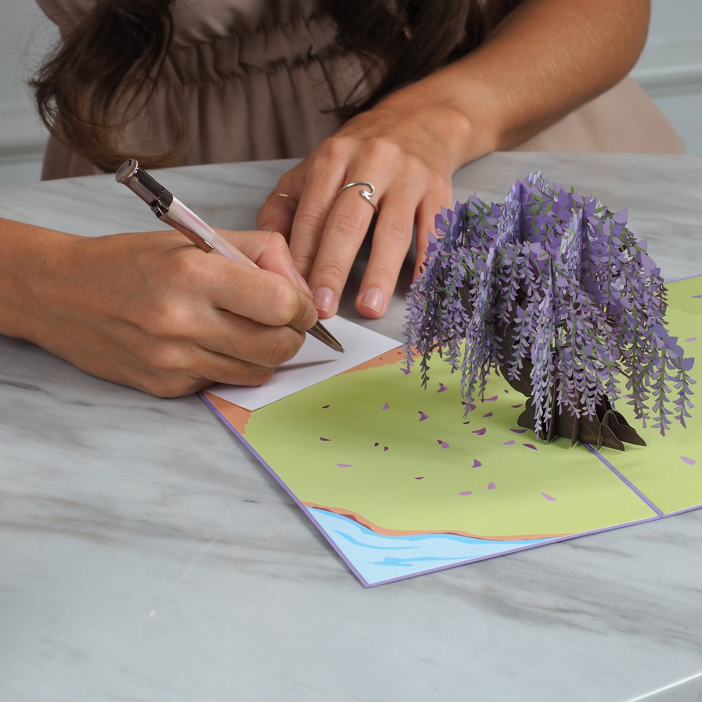 Wisteria Tree Pop Up Card - Paper Love