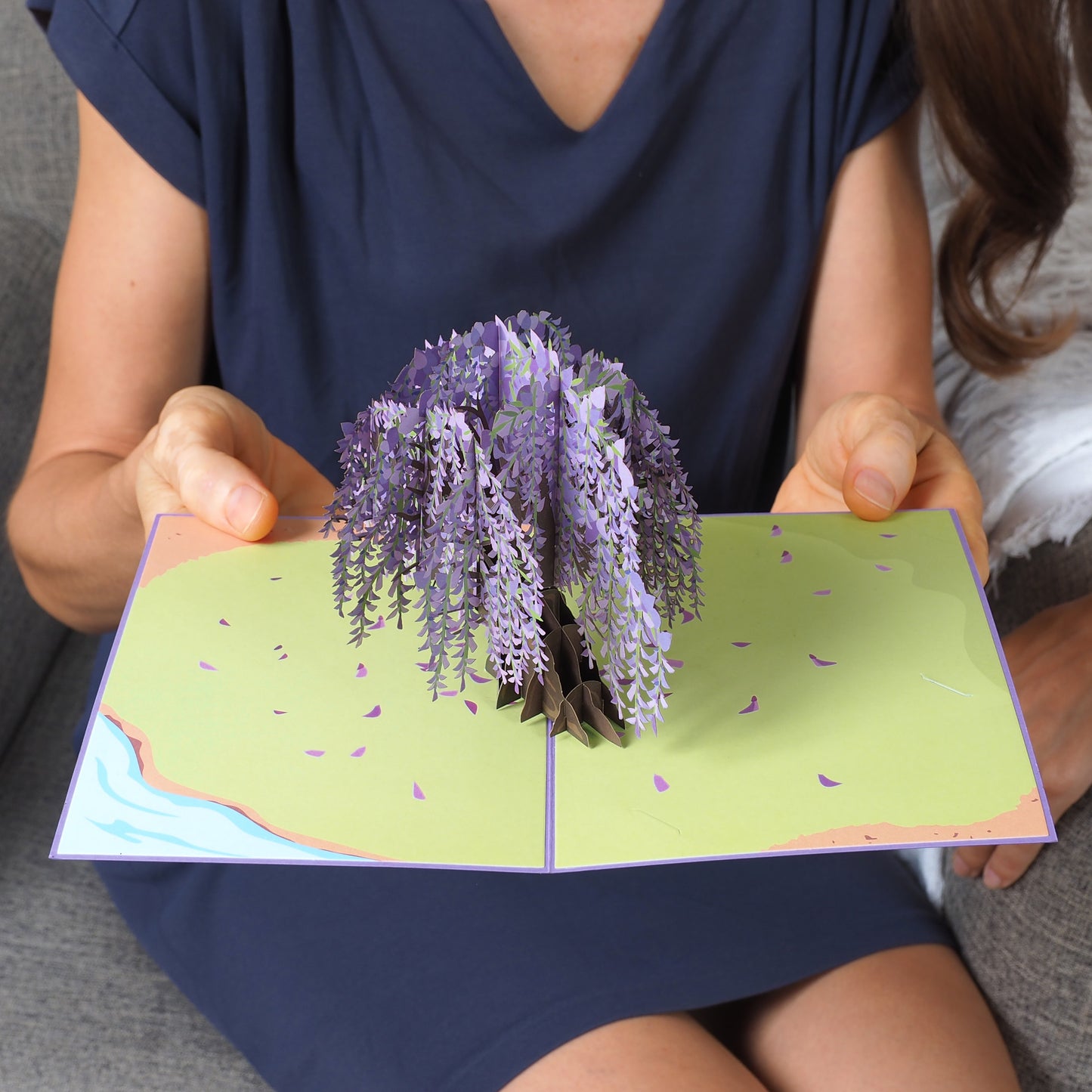Wisteria Tree Pop Up Card - Paper Love