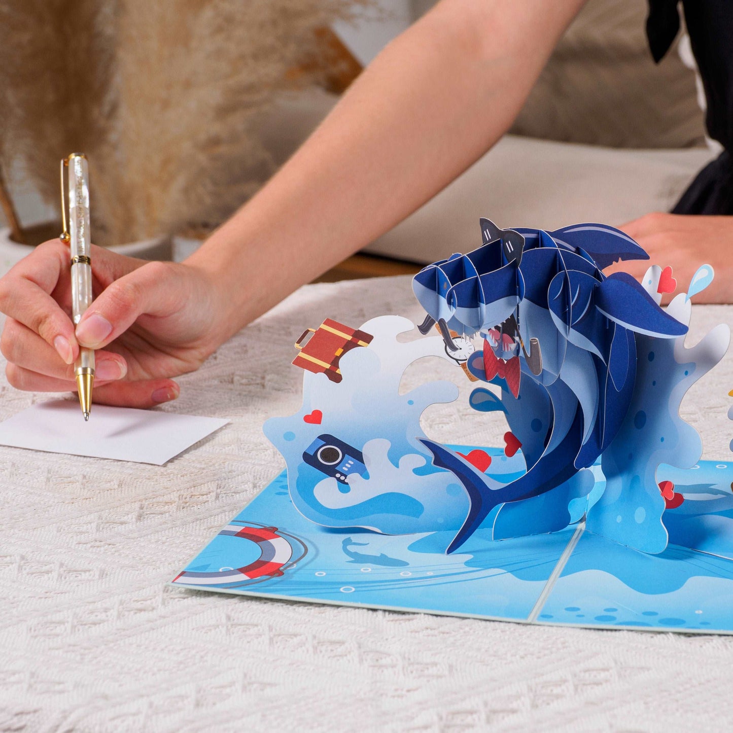 Daddy Shark 3D Pop Up Card