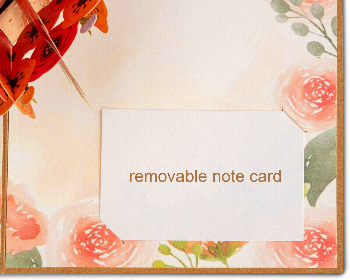 Paper Love Pop Up Cards - Flower Pot Frndly Pop Up Card 100% Recycled and Eco-Friendly