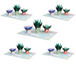 Succulent 5-Pack Bundle Pop Up Cards - Paper Love