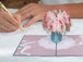 Pink Roses Pop Up Card - Paper Love
