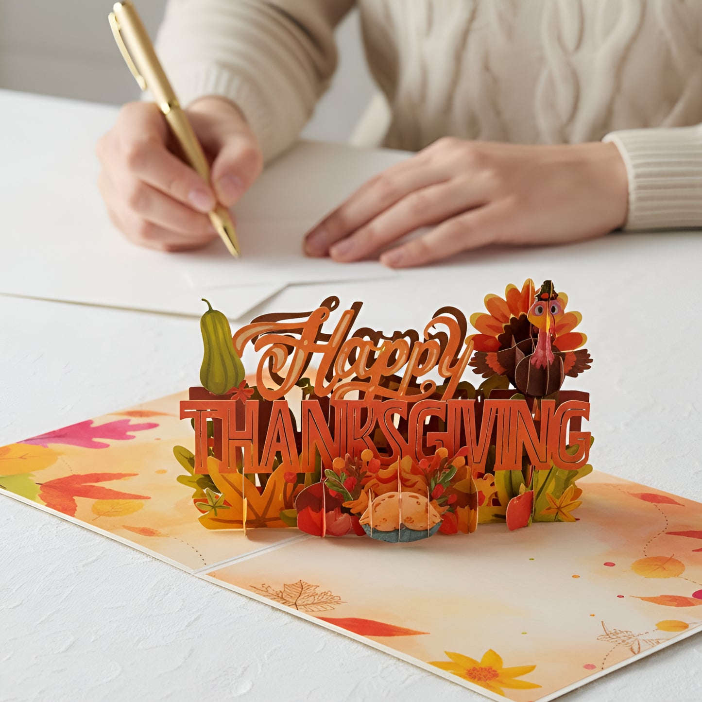 Happy Thanksgiving Frndly Pop Up Card