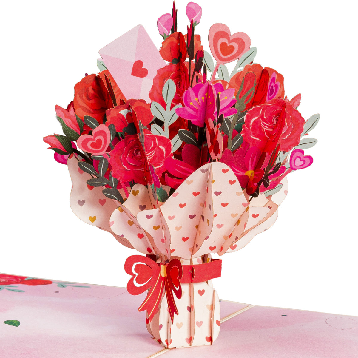 Bouquet of Glitter Flowers: Someone Special Valentine's Day Card