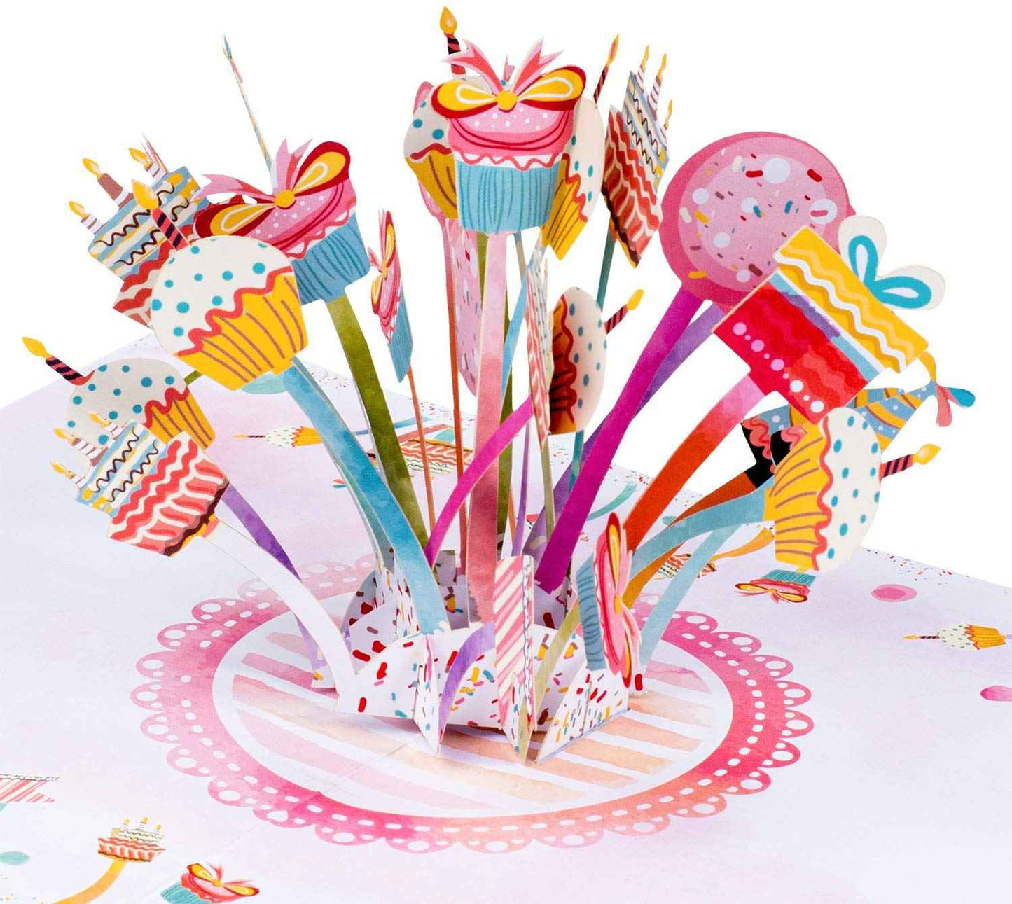 Paper Love Pop Up Cards - Party Explosion Pop Up Birthday Card