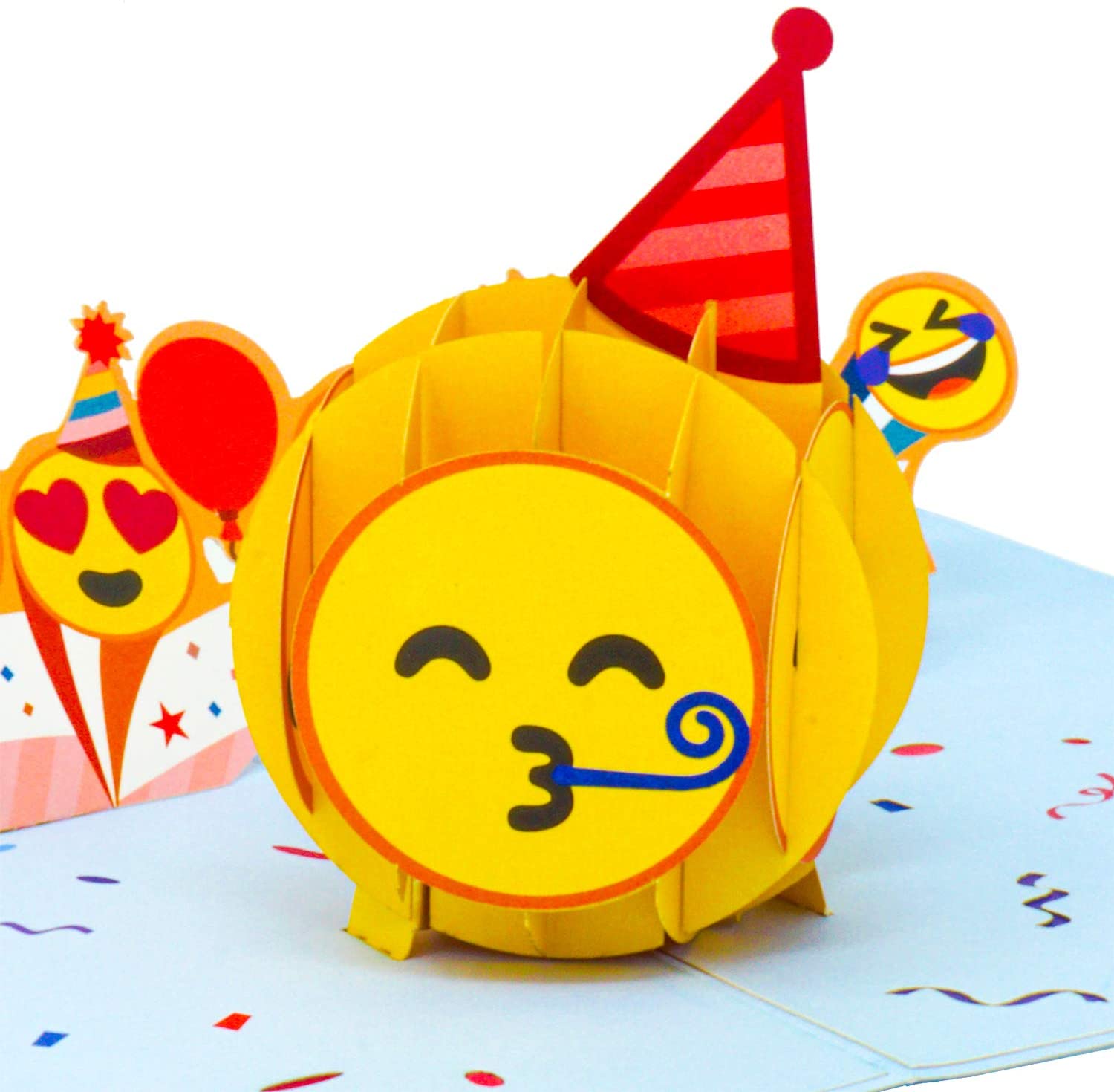 Partying Emoji Pop Up Birthday Card - Paper Love