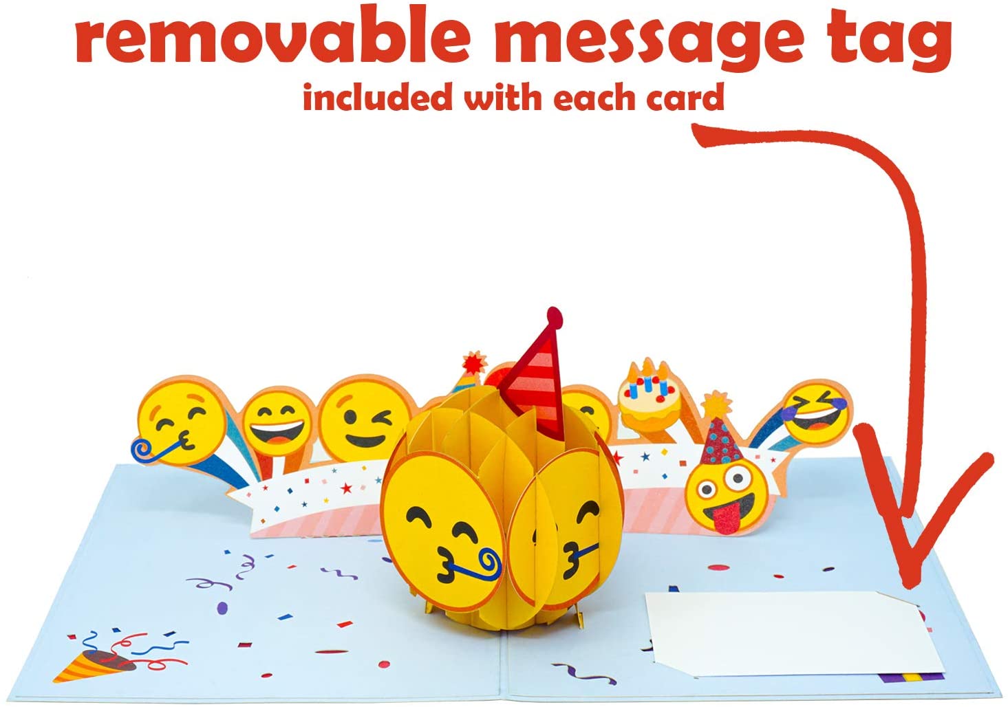 Partying Emoji Pop Up Birthday Card - Paper Love