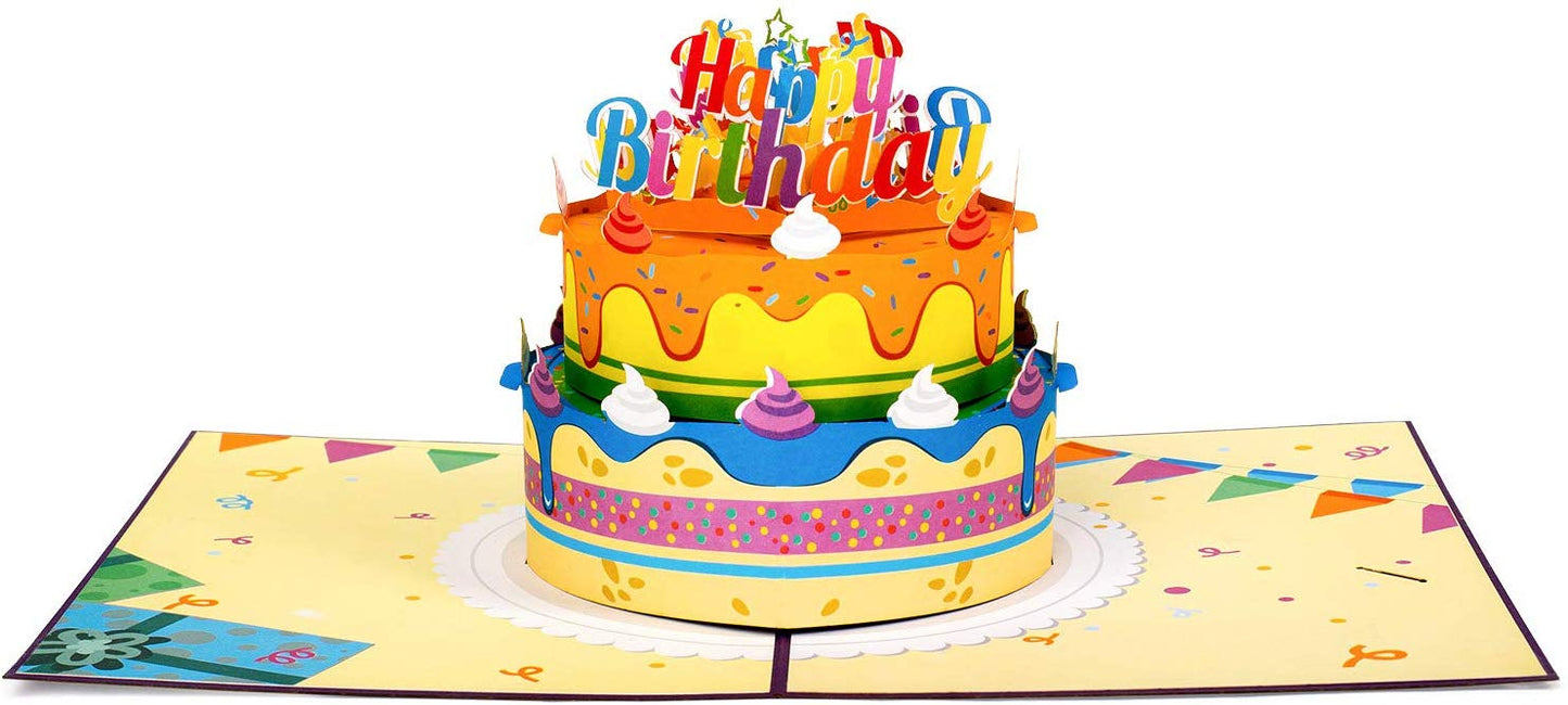 Birthday Cake Pop Up Card