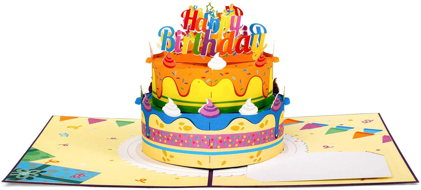 Birthday Cake Pop Up Card