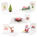Christmas pop-up Note Cards, Assorted 5 Pack | 3.5" x 2.5" - Paper Love