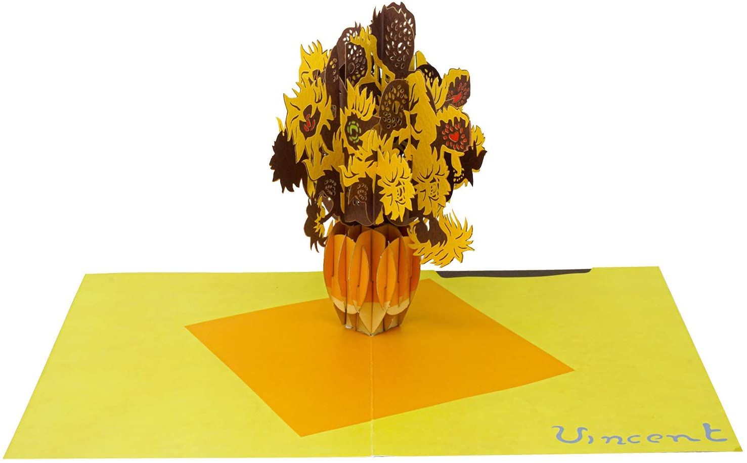 Vincent Sunflowers Pop Up Card - Paper Love