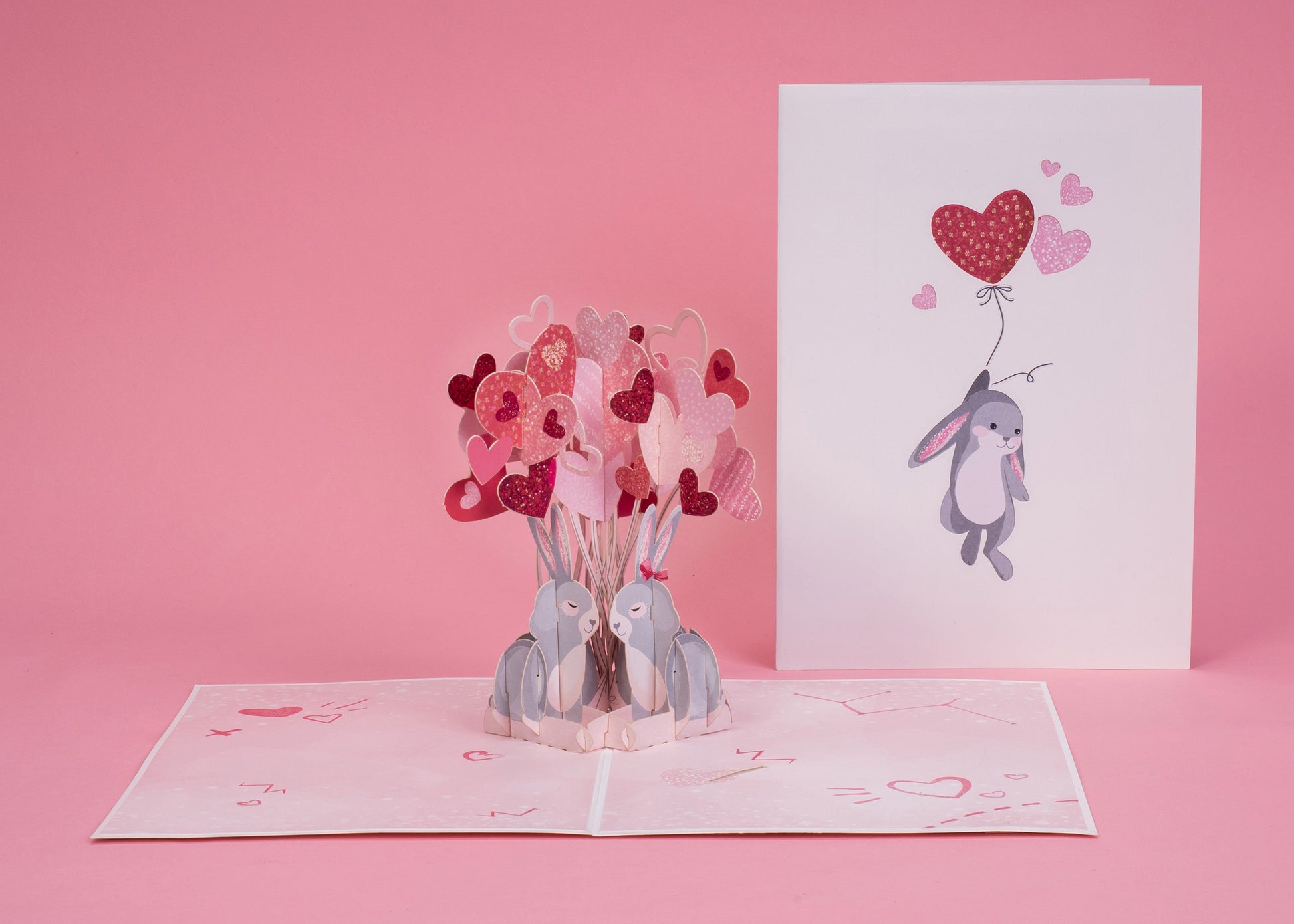 Love Bunnies Pop Up Card - Paper Love