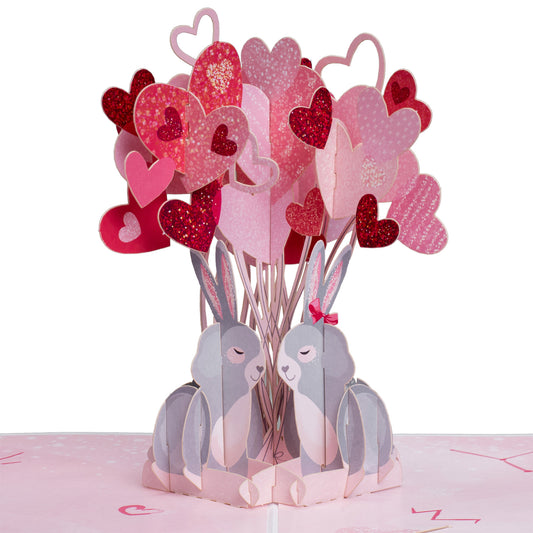 Love Bunnies Pop Up Card - Paper Love