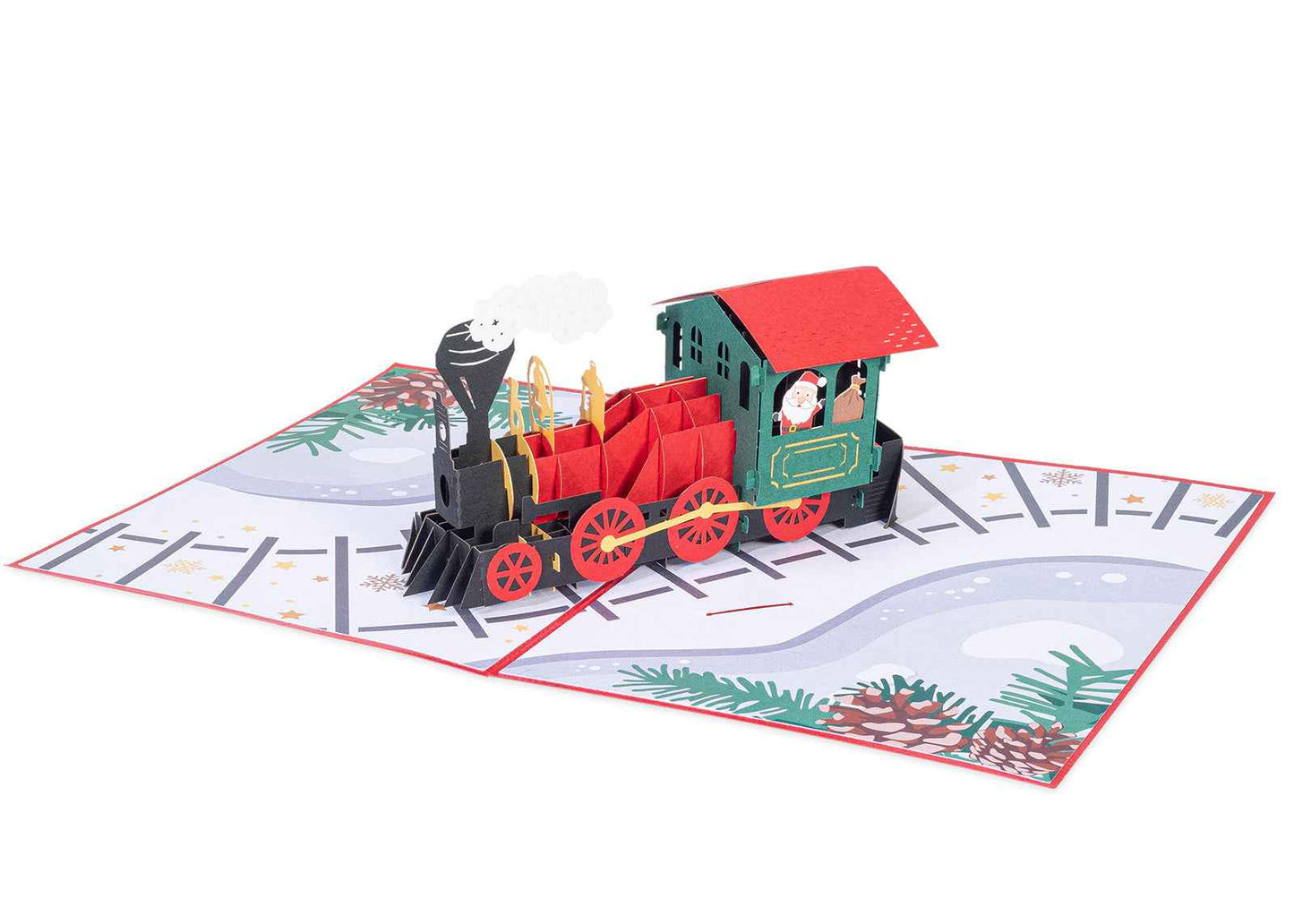 Paper Love Pop Up Cards - Christmas Train Pop Up Card
