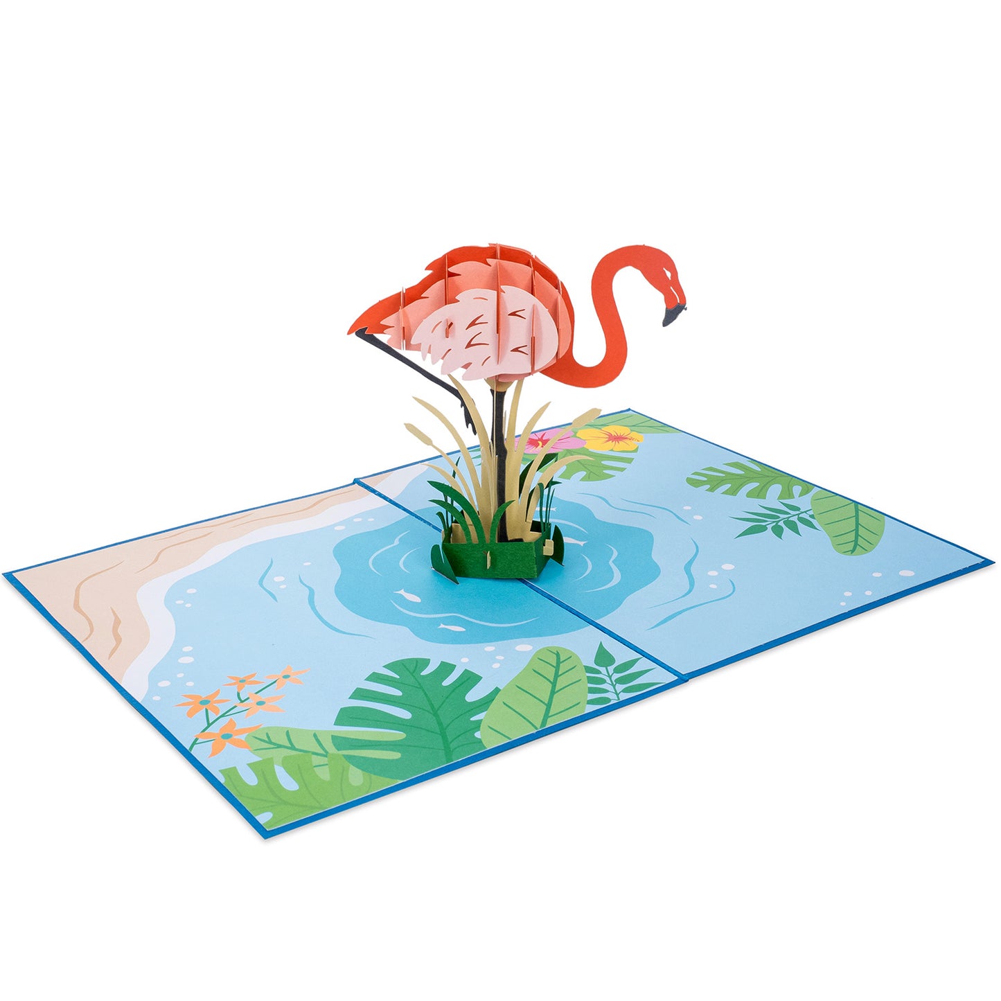 Flamingo Pop Up Card - Paper Love
