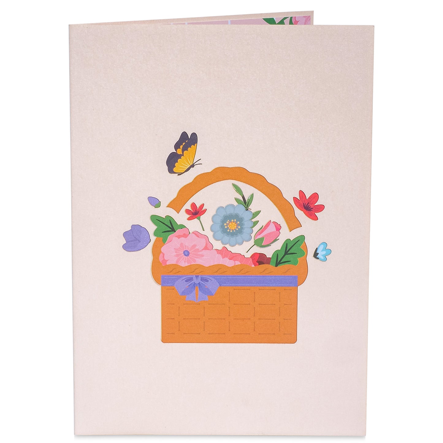Flower Basket Pop Up Card - Paper Love