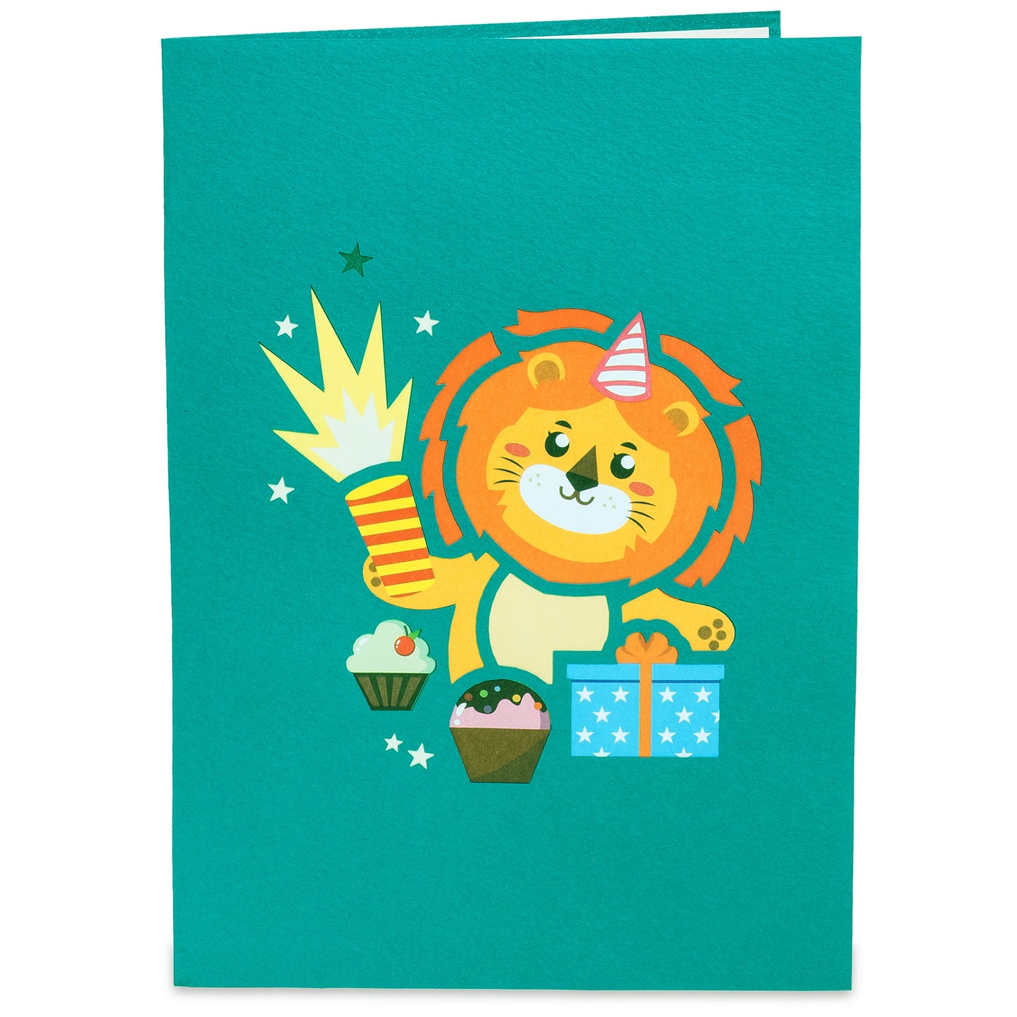 Lion Cub Birthday Pop Up Card