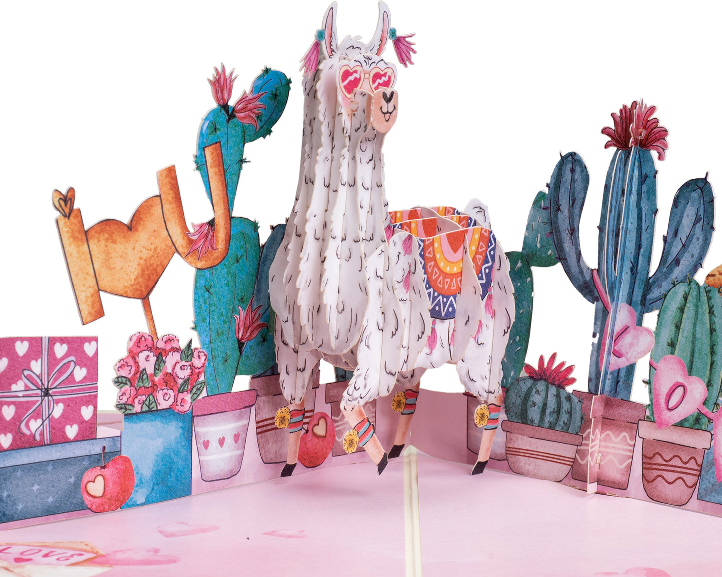 Llama Love Pop Up Card - Pop Up Card - Paper Love