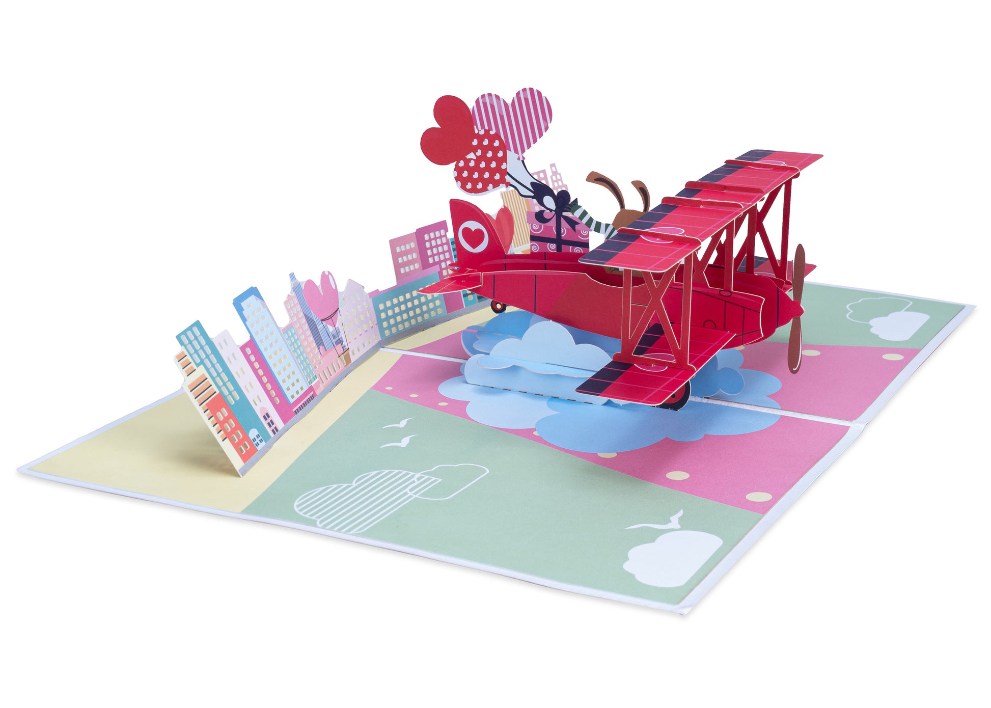 Love Biplane Pop Up Card - Paper Love