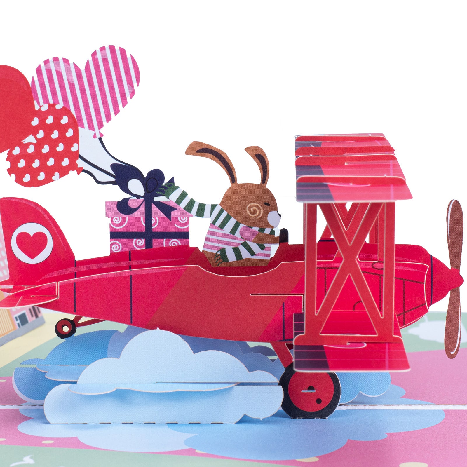Love Biplane Pop Up Card - Paper Love