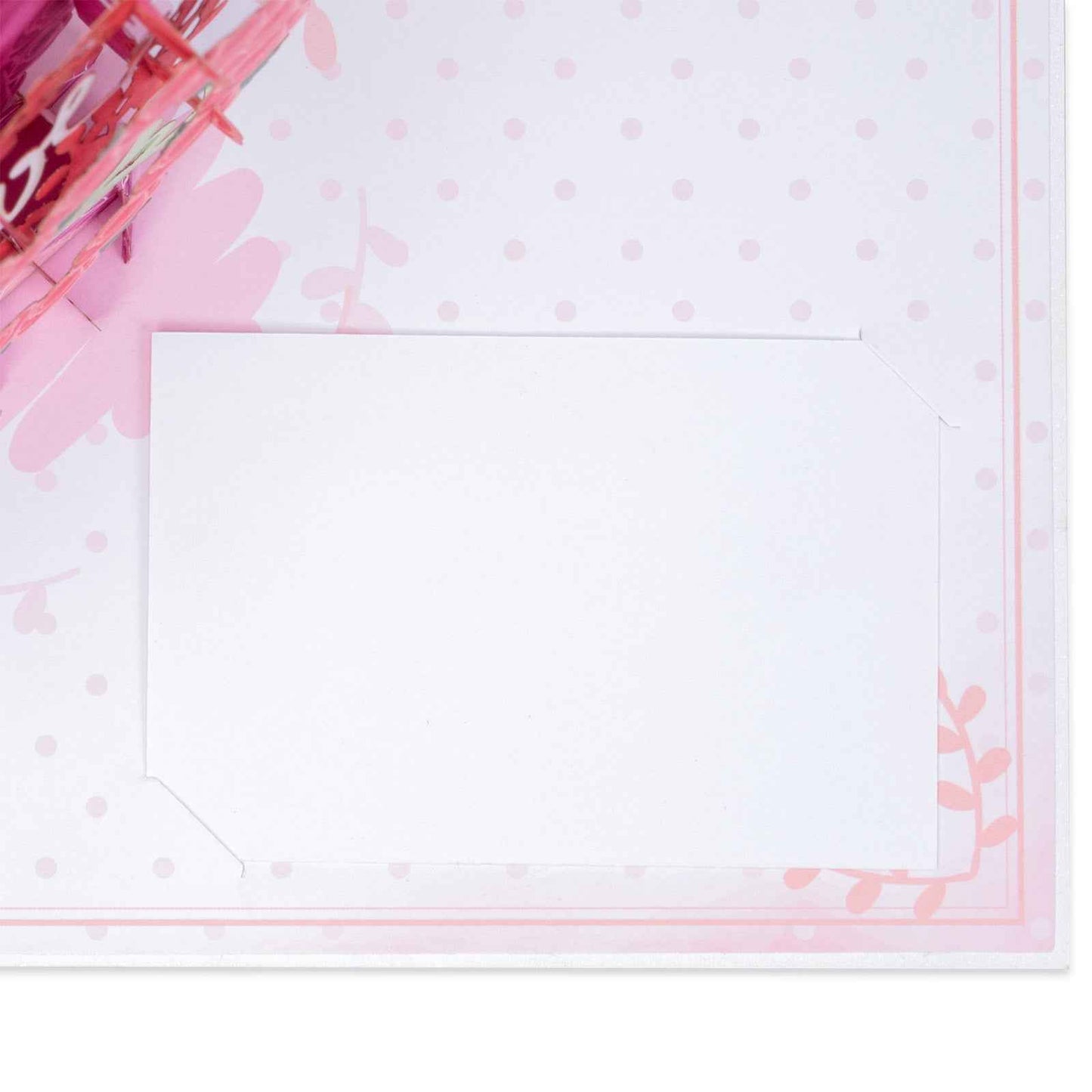 Paper Love Pop Up Cards - Floral Love Heart Pop Up Card