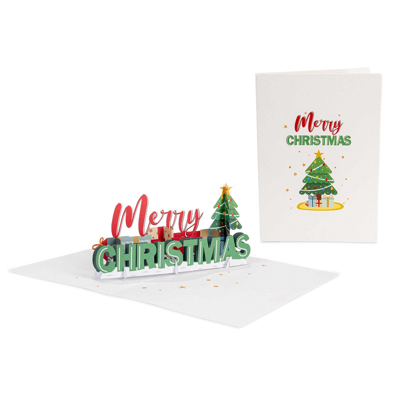 Christmas pop-up Note Cards, Assorted 5 Pack | 3.5" x 2.5" - Paper Love