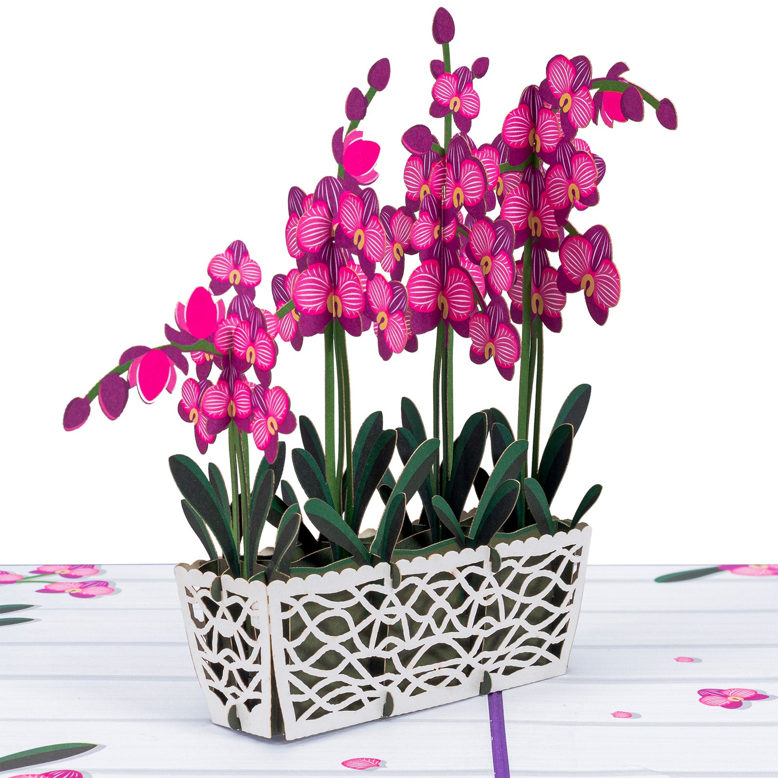 Orchids Pop Up Card - Paper Love