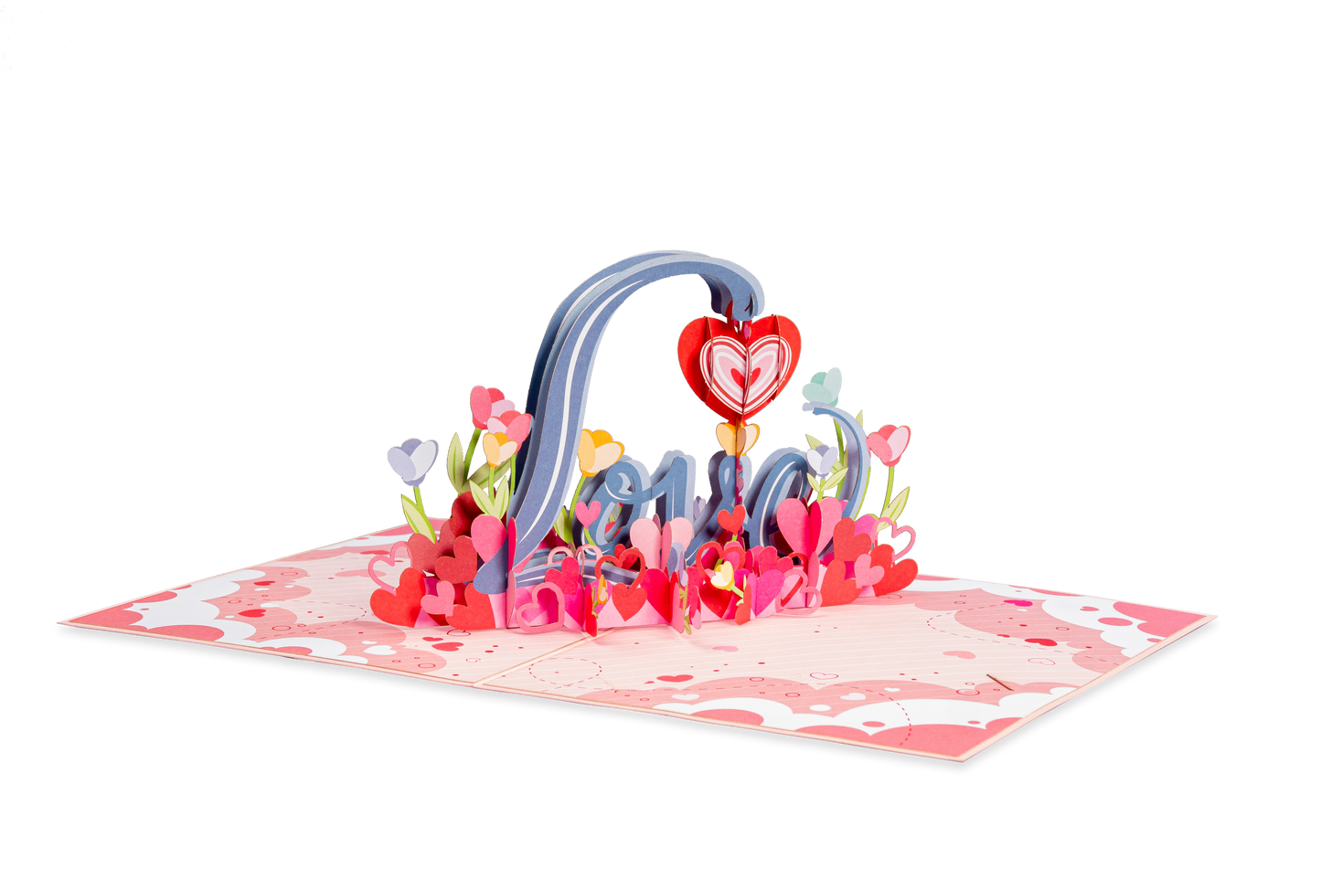 Love Art Pop Up Card - 5" x 7" - Paper Love