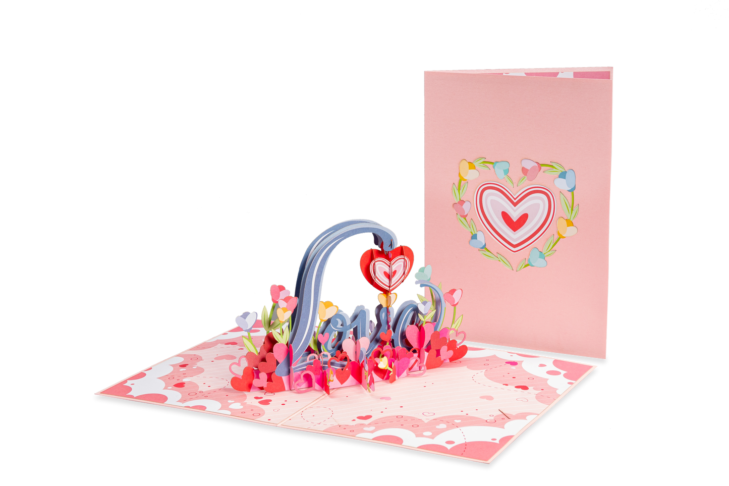 Love Art Pop Up Card - 5" x 7" - Paper Love