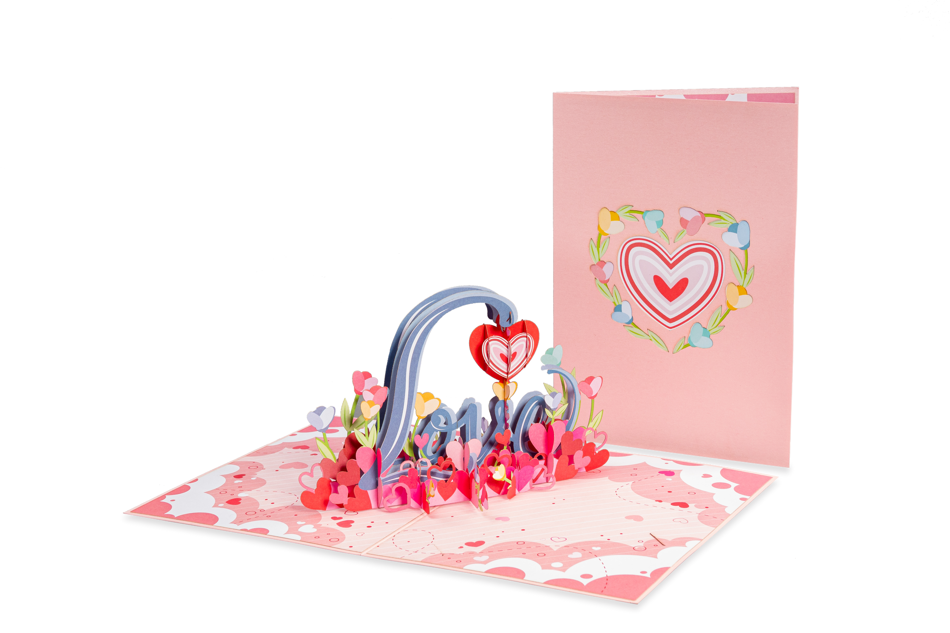 Love Art Pop Up Card - 5" x 7" - Paper Love