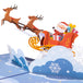 Santa Sleigh Pop Up Christmas Card