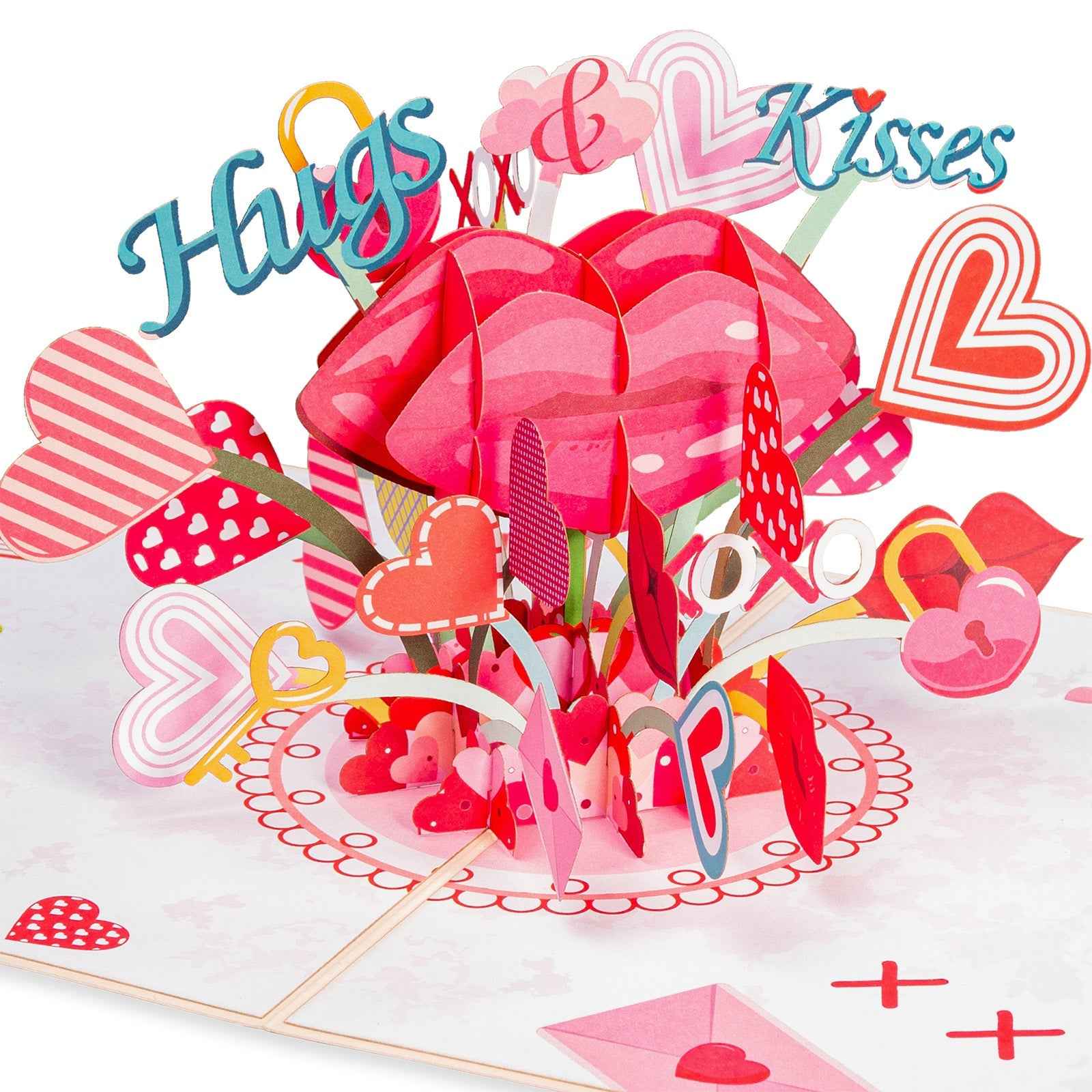 Paper Love Pop Up Cards - XOXO Hugs & Kisses Pop-Up Valentine’s Day Pop Up Card (Copy)